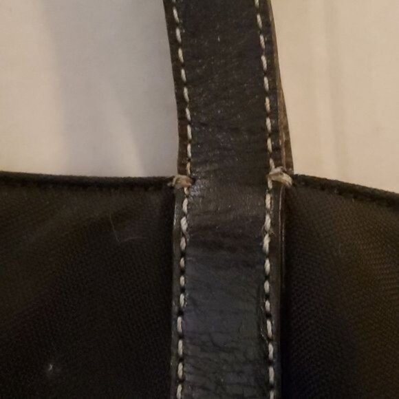 Kate Spade Black Nylon Tote Bag Shoulder Satchel Handbag Purse WOMEN'S WOMAN'S - Picture 10 of 15